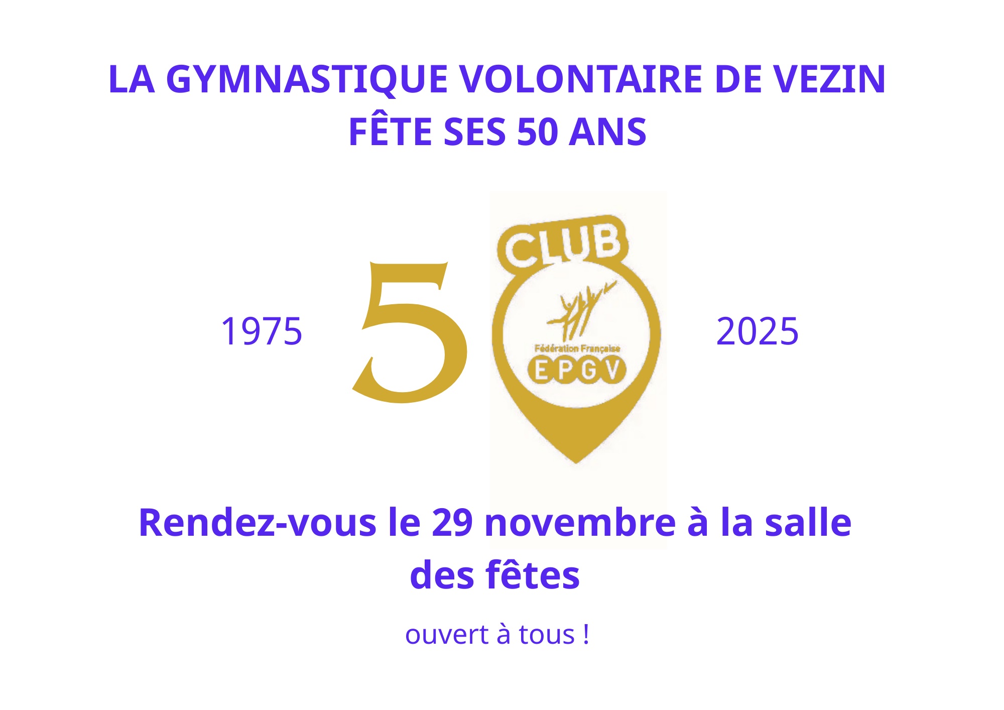 50 ans de la gymnastique volontaire de Vezin-le-Coquet
