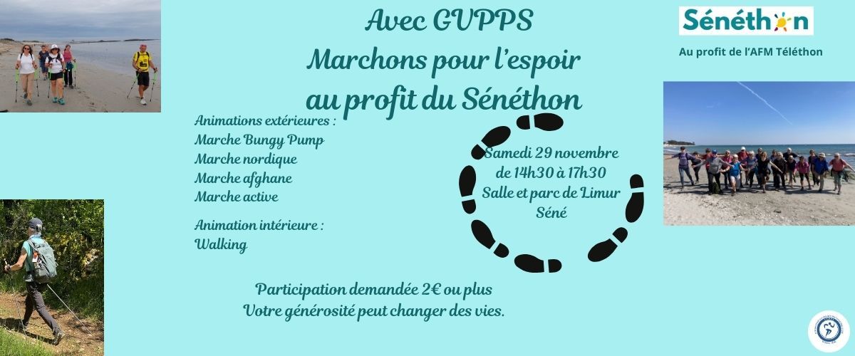 Marchons pour l’espoir au profit du Sénéthon avec GVPPS