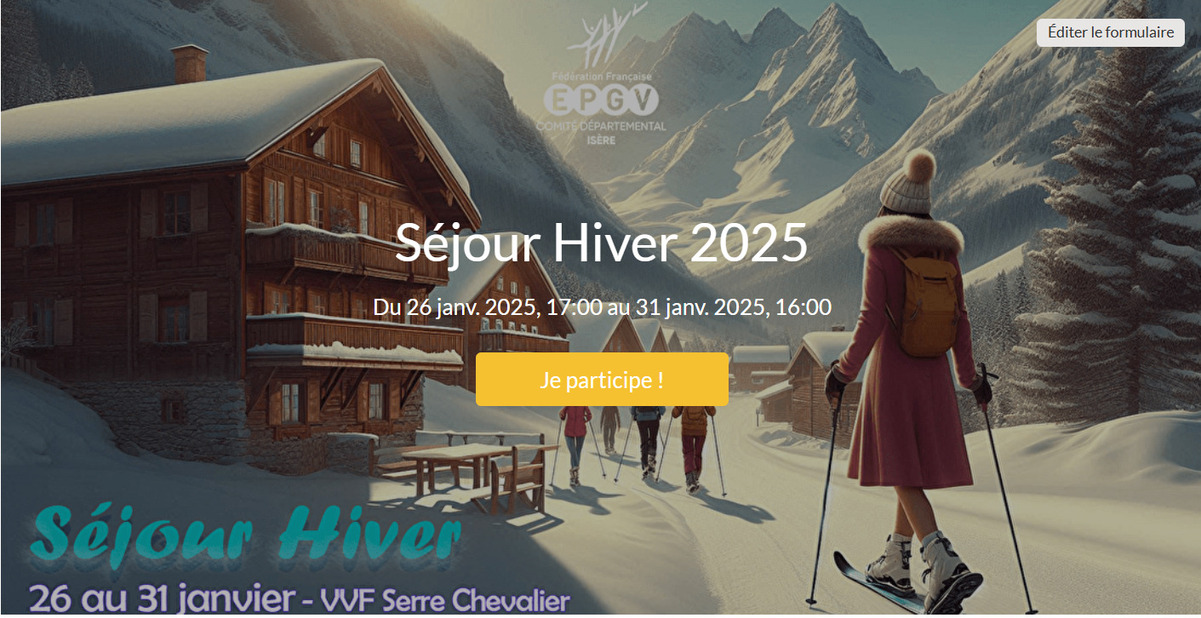 sejour hiver ski avec ESF et des sorties raquettes avec des AMM